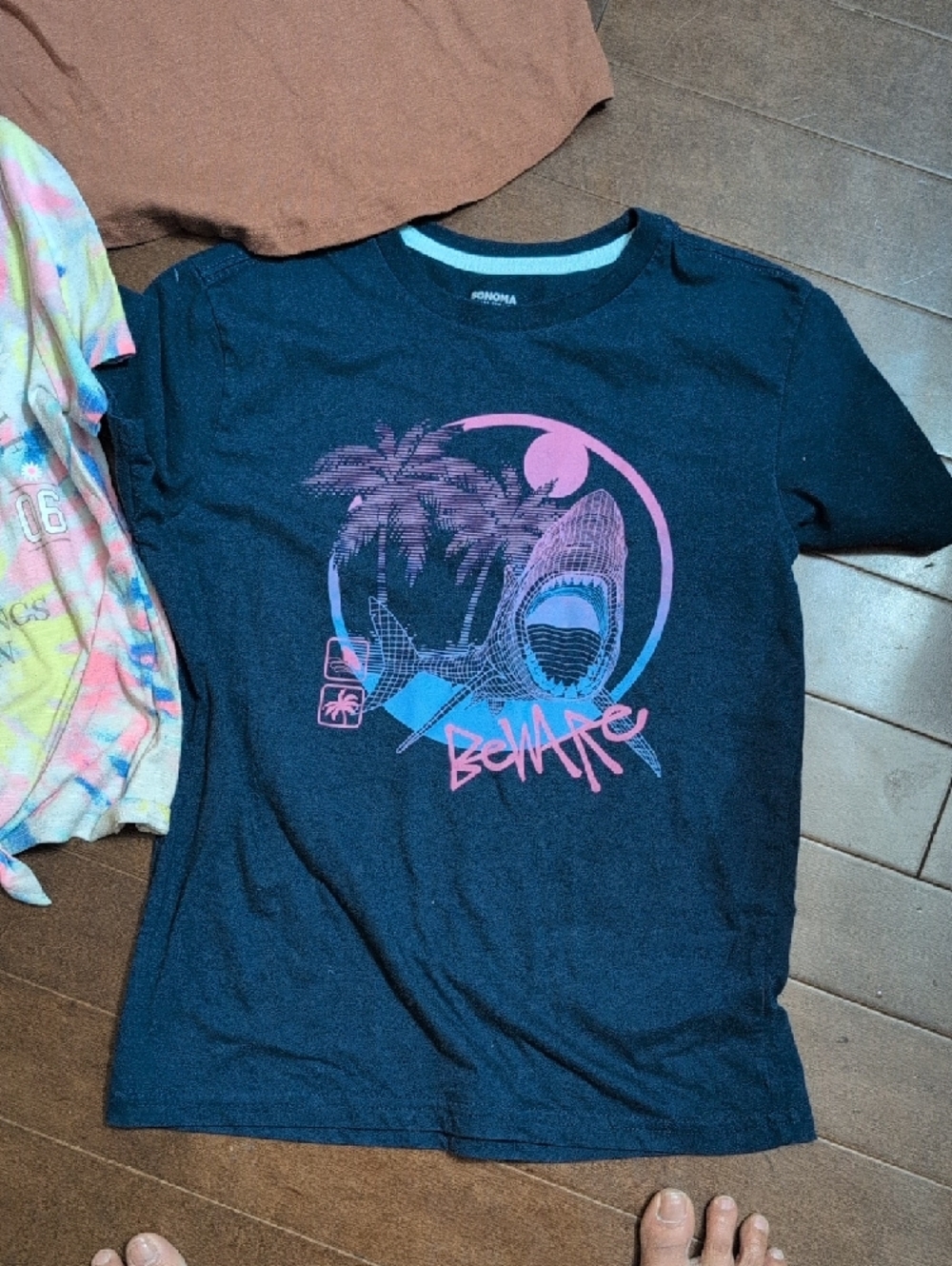 Tie-Dye Butterfly Tee with Front Tie — Multicolor5 Girls Size 10/12 Bundle Deal - Picture 2 of 6